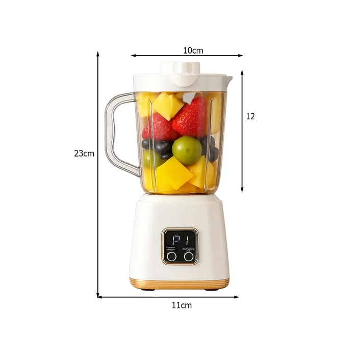 Akkus smoothie készítő turmixgép 3 üzemmóddal, 600 ml, fehér