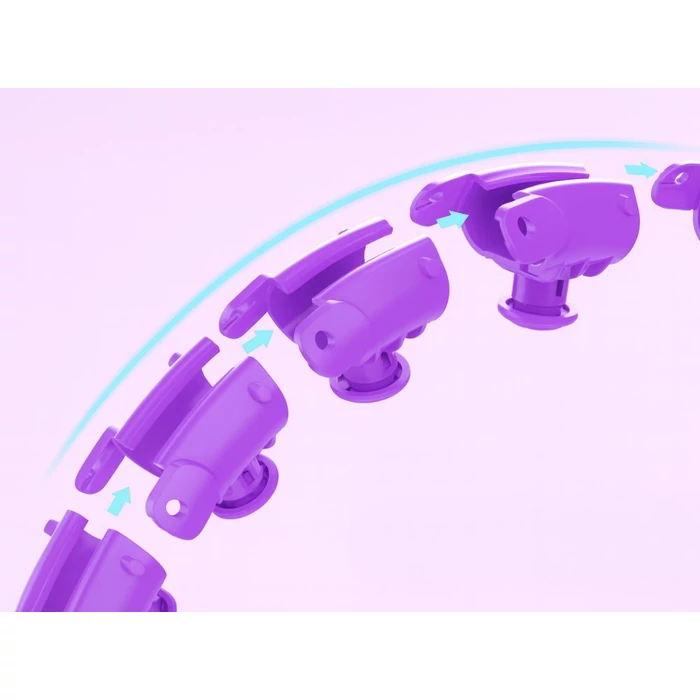 Súlyozott, edzéstámogató hulahopp karika, lila