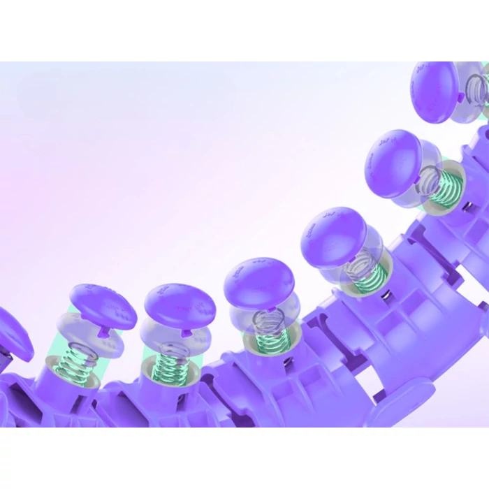 Súlyozott, edzéstámogató hulahopp karika, lila