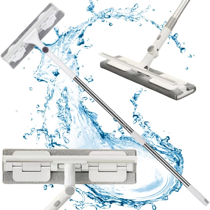 2 az 1-ben felmosó és lehúzó teleszkópos nyéllel