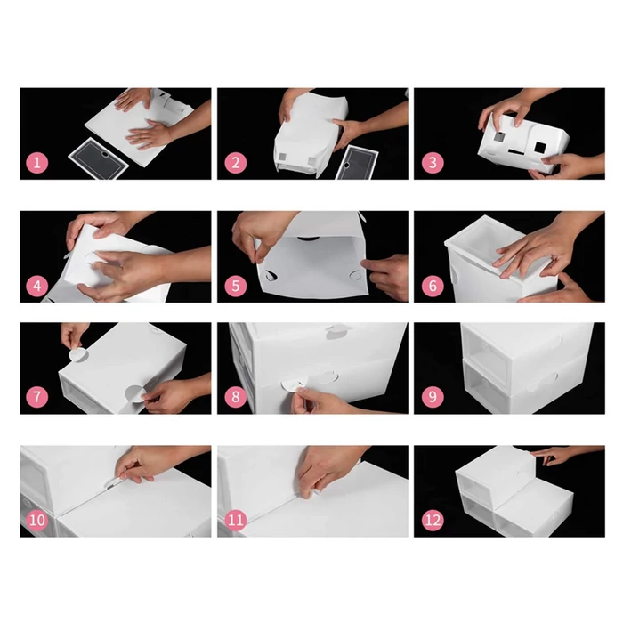 Moduláris háztartási rendszerező, cipőtartó doboz