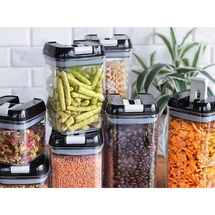 Konyhai élelmiszer-tároló edény készlet, 5 db