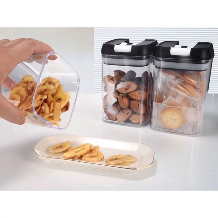 Konyhai élelmiszer-tároló edény készlet, 5 db