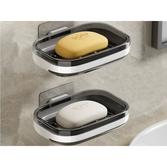 Falra rögzíthető szappantartó lecsepegtetővel