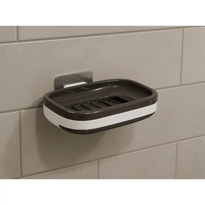 Falra rögzíthető szappantartó lecsepegtetővel