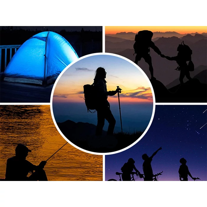 3 LED-es dinamós zseblámpa kiegészítő napelemmel, zöld