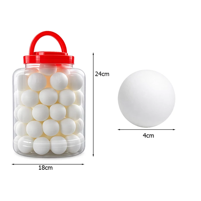 60 darabos pingpong labda készlet, fehér