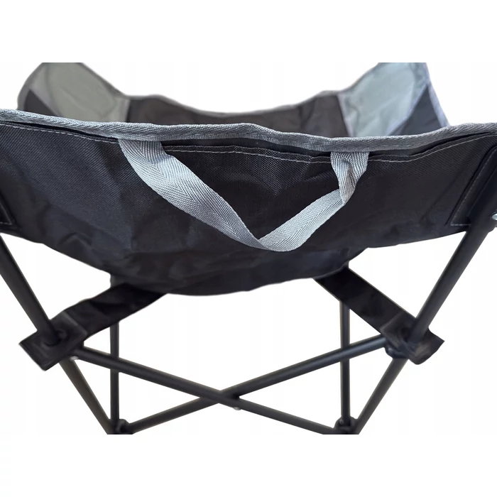 Összecsukható horgászszék légáteresztő hálóval, szürke