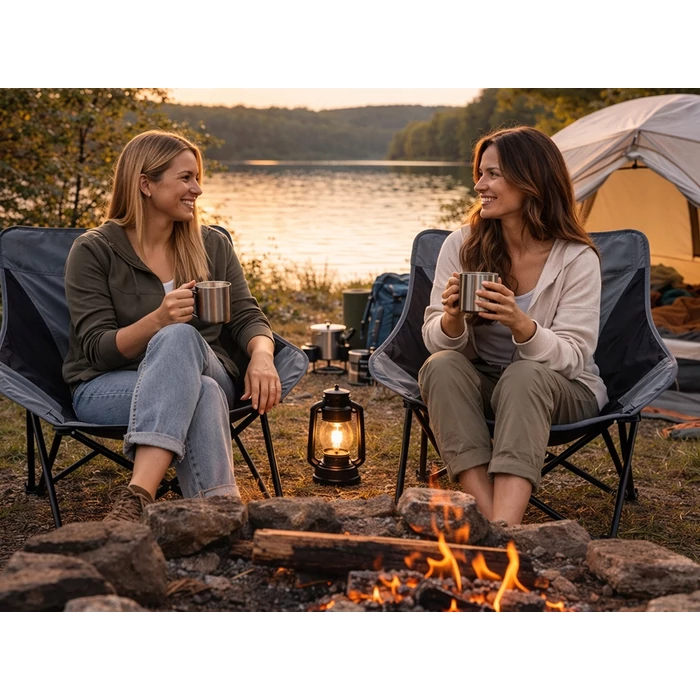 Összecsukható horgászszék légáteresztő hálóval, szürke