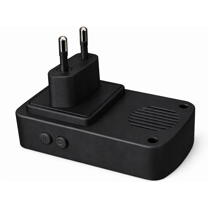 Vezeték nélküli, kinetikus működésű csengő, 130 méter, fekete