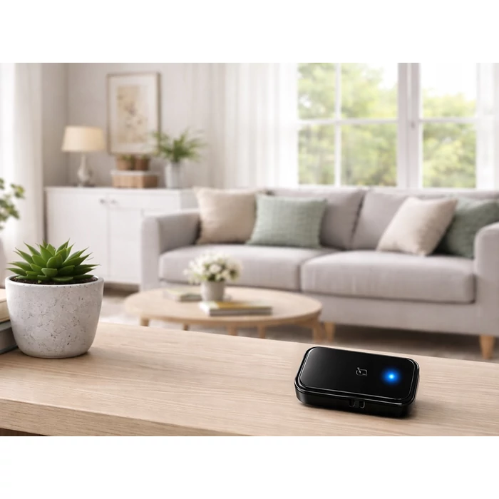 Vezeték nélküli elemes csengő, 300 méter, fekete